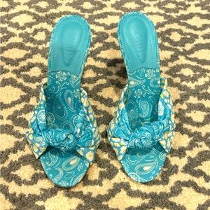 SCHUTZ
Sandals - River aqua, size 6, 230cm & 4-inch stiletto high heel